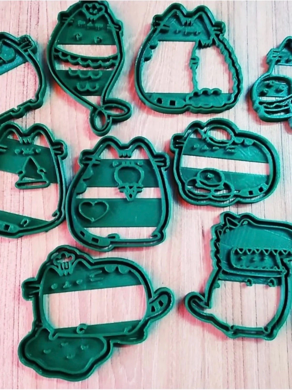 Pusheen cookie cutter set